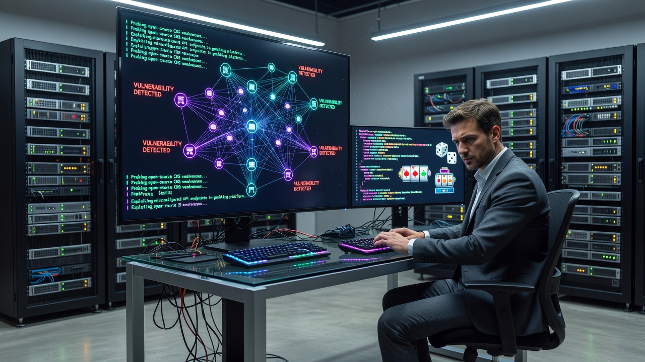 Detailopname van een beveiligingsscan op een remote access point binnen een open-source gokplatform